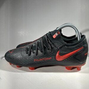Nike Phantom GT Pro FG Boys Youth Size 6 6Y Soccer Cleats Black Red Shoe Sneaker